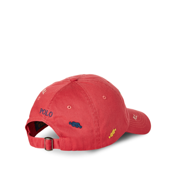 Nantucket Red W/Knots Em Knot-Motif Twill Ball Cap Polo Ralph Lauren 2
