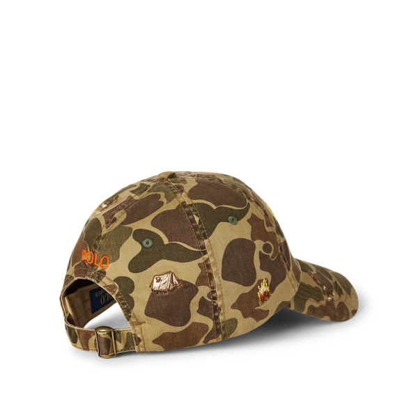 Frog Skin Camo W/ Camp Em Hunting-Motif Camo Cap Polo Ralph Lauren 2