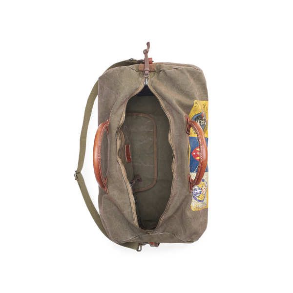 Olive Canvas Military Duffle Polo Ralph Lauren 4