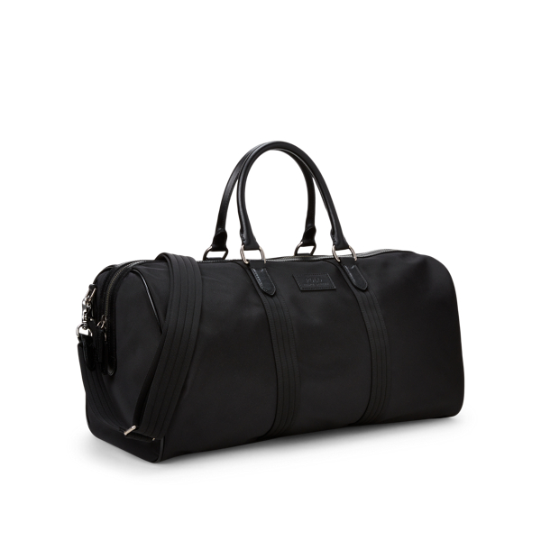 Black Leather-Trimmed Duffel Bag Polo Ralph Lauren 2