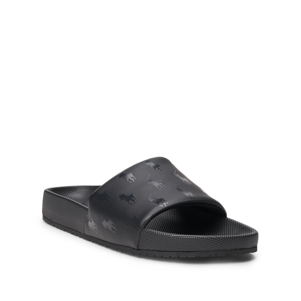 Black Cayson Pony Slide Sandal Polo Sport 2