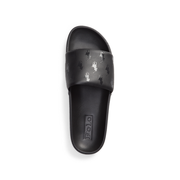 Black Cayson Pony Slide Sandal Polo Sport 4