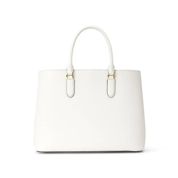 Vanilla/Lauren Tan Leather Large Marcy Satchel Lauren 4