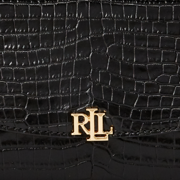 Black Leather Mini Clutch Lauren 6