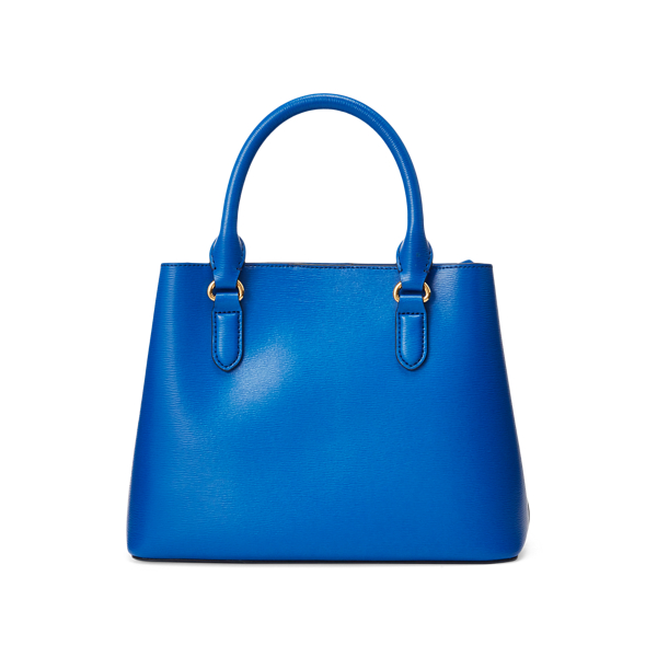 Masai Blue Leather Mini Marcy Satchel Lauren 3