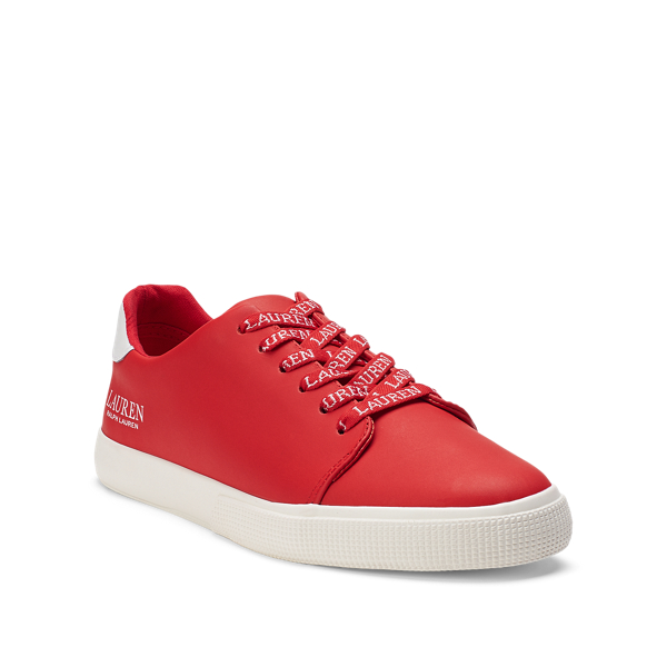 Sporting Red/White Joana Leather Trainer Lauren 2