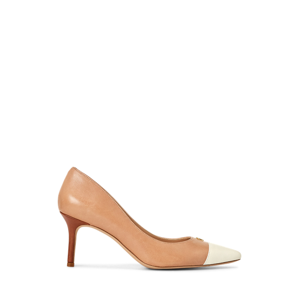 Lanette Leather Toe-Cap Pump Lauren 1