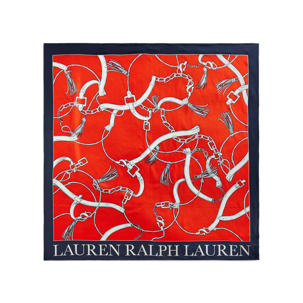 Dusk Orange Angelina Silk Scarf Lauren 2