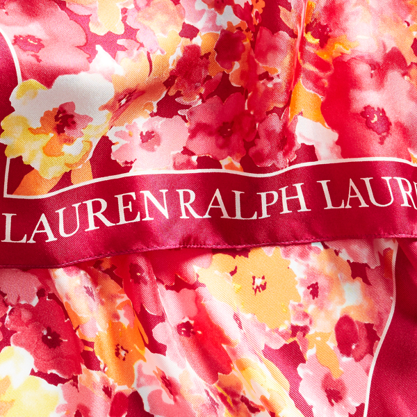 Bright Fuchsia Aria Silk Scarf Lauren 3