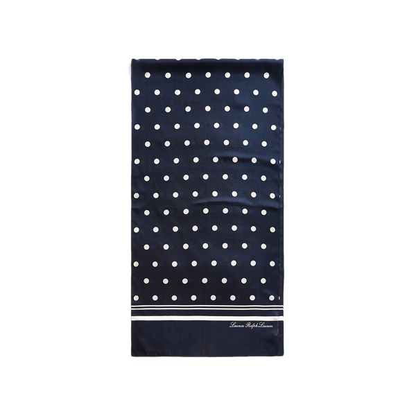 Navy Catherine Silk Scarf Lauren 2