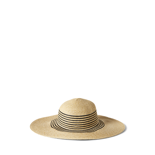 Striped Paper Sun Hat Lauren em 1