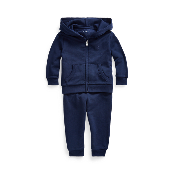 Sweat et pantalon en coton &eacute;ponge