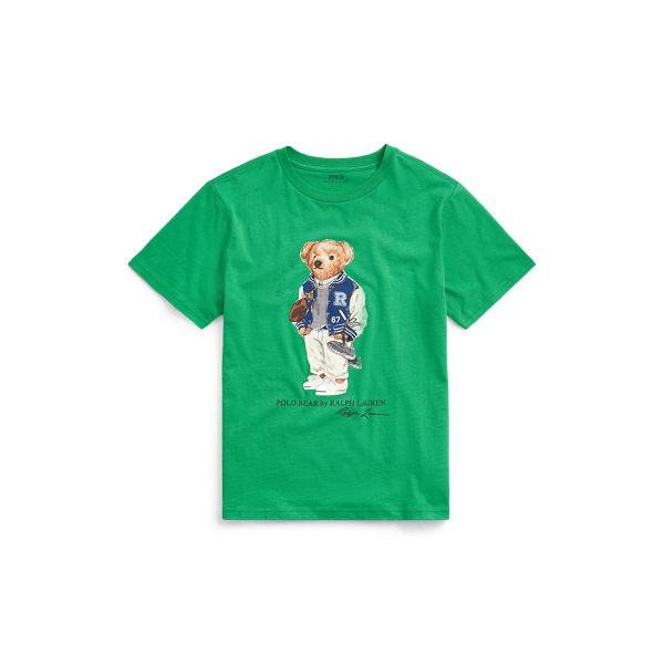 Football Bear Cotton Tee Boys 6-14 Years 1