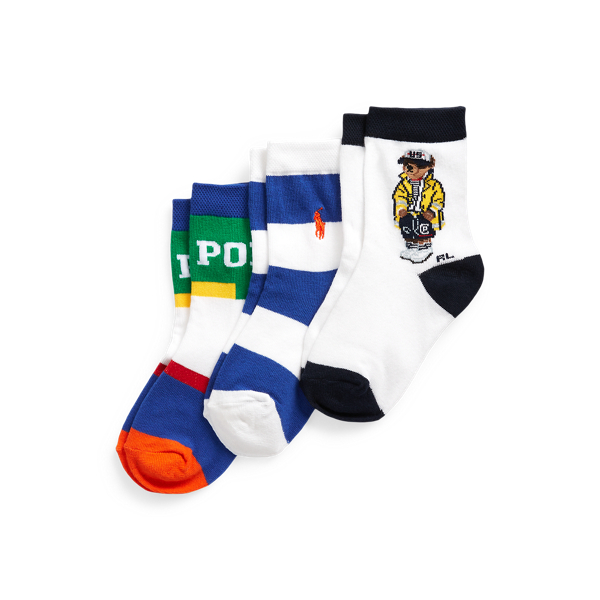 Slicker Bear Crew Sock 3-Pack