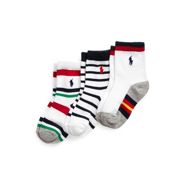Striped Crew Sock 3-Pack