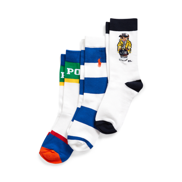 Slicker Bear Crew Sock 3-Pack Boys 6-14 Years 1