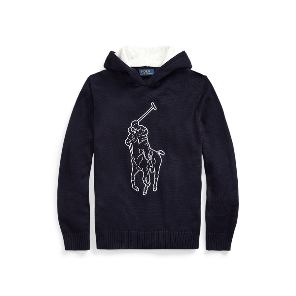 Big Pony Cotton Hooded Jumper Boys 6-14 Years 1