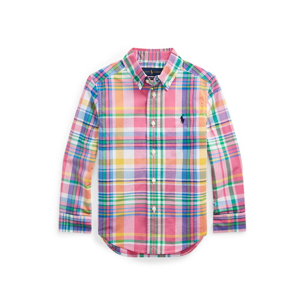 Plaid Cotton Poplin Shirt Boys 1.5-6 Years 1