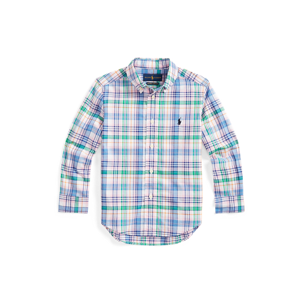 Plaid Cotton Poplin Shirt Boys 1.5-6 Years 1