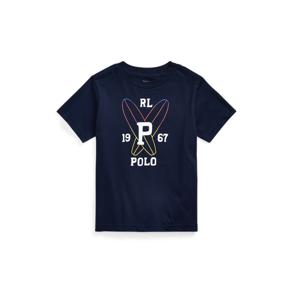 Cotton Jersey Graphic Tee Boys 1.5-6 Years em 1