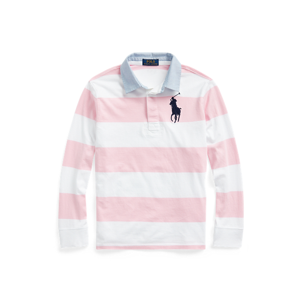 Striped Cotton Rugby Shirt Boys 1.5-6 Years 1