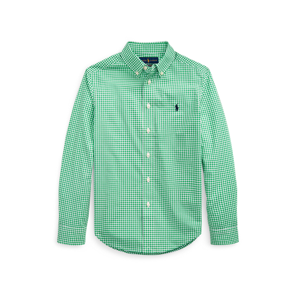 Camisa en popelina de algod&oacute;n&nbsp;a&nbsp;cuadros vichy Boys 6-14 Years en 1