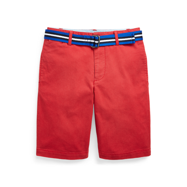 Slim-Fit-Chinoshorts mit G&uuml;rtel Boys 6-14 Years in 1