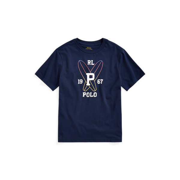 Cotton Jersey Graphic Tee Boys 6-14 Years em 1