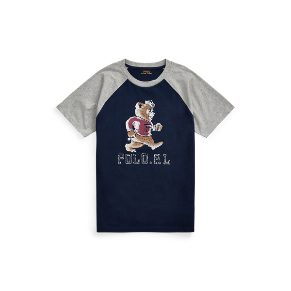 T-shirt Polo Bear jersey de coton Boys 6-14 Years en 1
