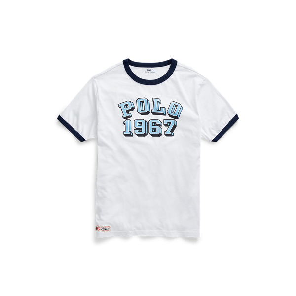 Camiseta de punto de algod&oacute;n con estampado gr&aacute;fico