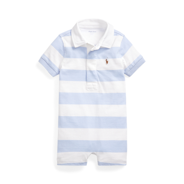 Striped Cotton Rugby Shortall Baby Boy 1
