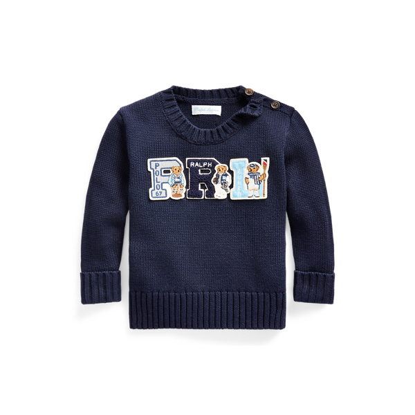 Pull Polo Bear en coton Baby Boy en 1