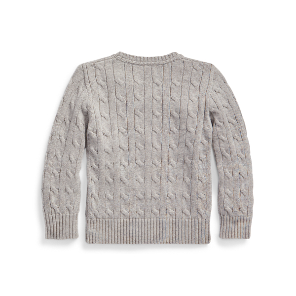Andover Heather Cable-Knit Cotton Jumper Boys 2-7 2