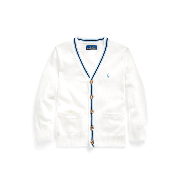 Cotton V-Neck Cardigan Boys 1.5-6 Years 1