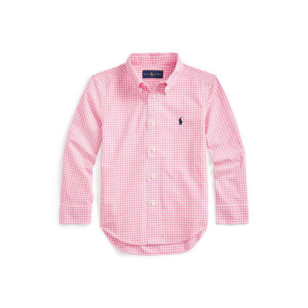 Gingham Cotton Poplin Shirt for Boys Ralph Lauren BR