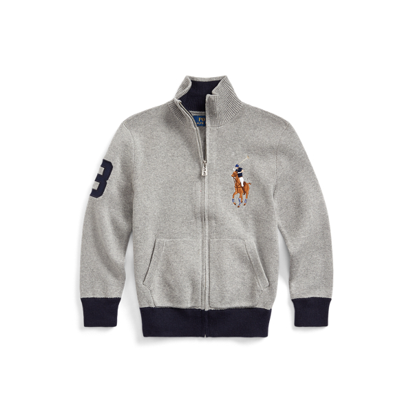 Cotton Full-Zip Jumper Boys 1.5-6 Years 1