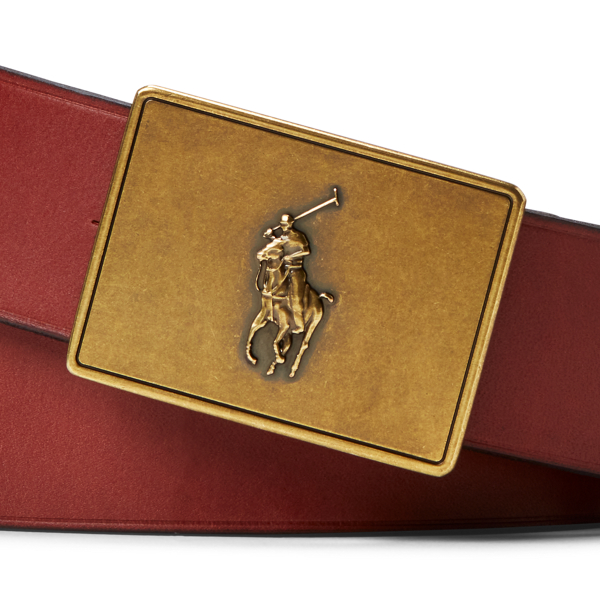 Brown Big Pony&ndash;Buckle Leather Belt Boys 2