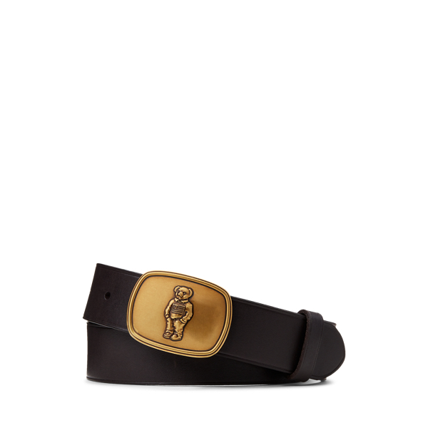 Polo Bear Leather Belt for Boys Ralph Lauren UK