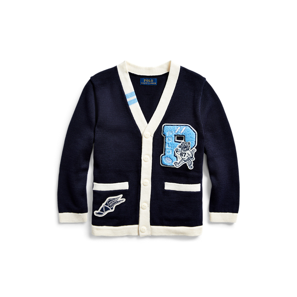Cardigan in cotone con scollo a V Boys 1.5-6 Years in 1