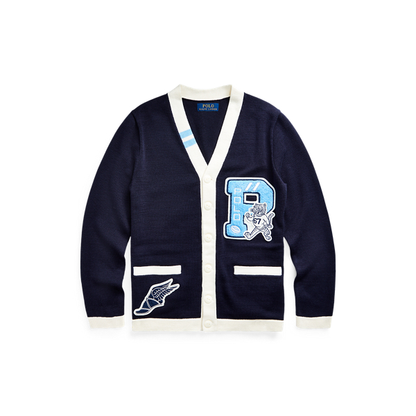 Cotton V-Neck Cardigan Boys 6-14 Years 1