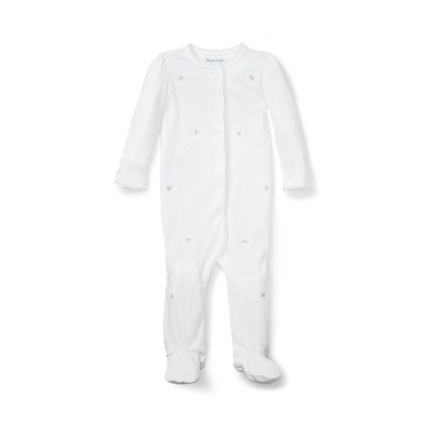 Babygrow em algod&atilde;o com padr&atilde;o floral Baby Girl em 1