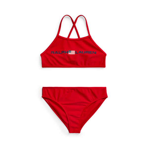 Logo Two-Piece Swimsuit Girls 1.5-6.5 Years 1