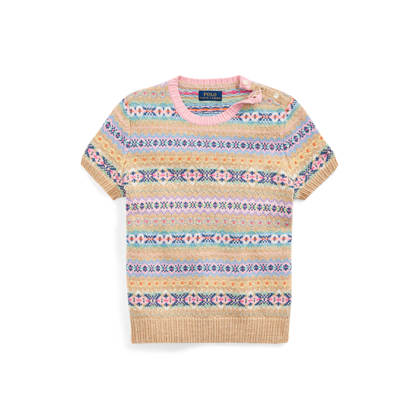 Fair Isle Cotton Jumper Girls 7-14 Years 1