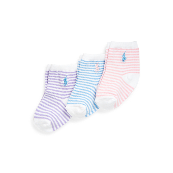 Striped Crew Sock 3-Pack Baby Girl 1