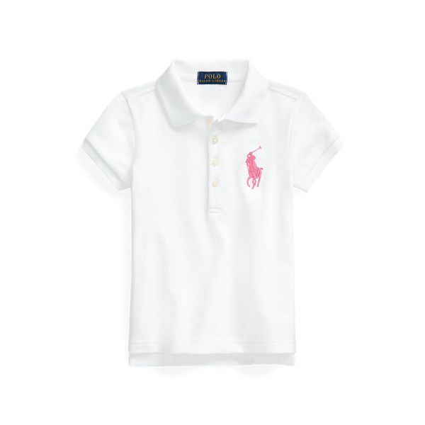 Big Pony Stretch Mesh Polo Girls 1.5-6.5 Years 1
