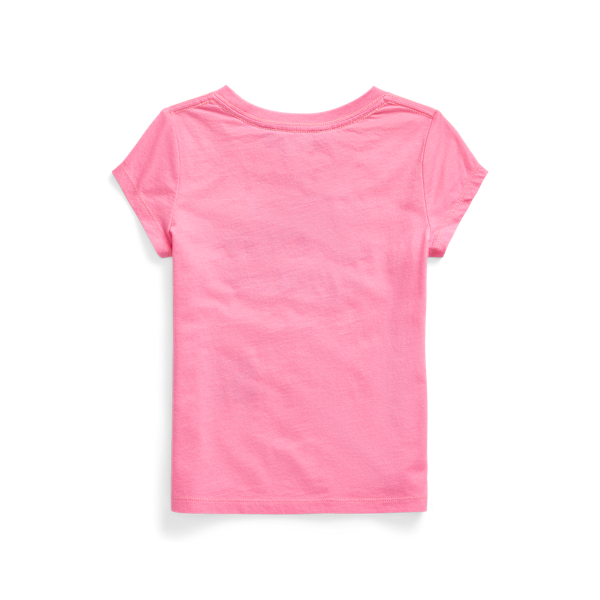 Baja Pink Cotton Jersey Graphic Tee Girls 2-6x 2