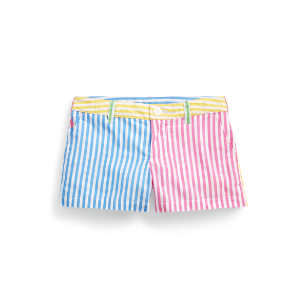 Striped Cotton Poplin Short Girls 1.5-6.5 Years 1