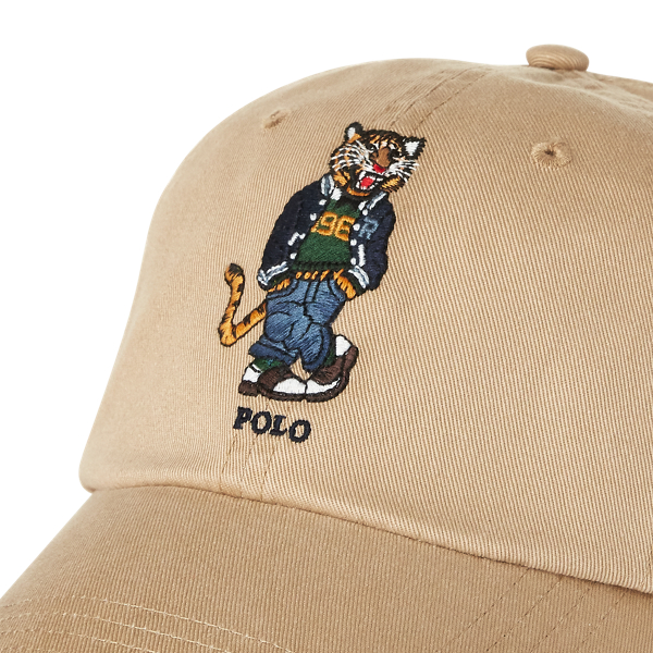 Tiger Chino Ball Cap Polo Ralph Lauren in Caf&eacute; Tan 3
