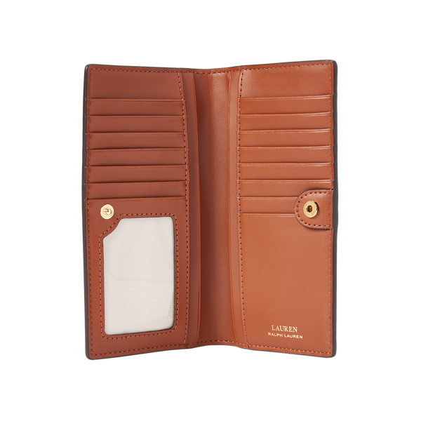 Lauren Tan Saffiano Slim Leather Wallet Lauren 3