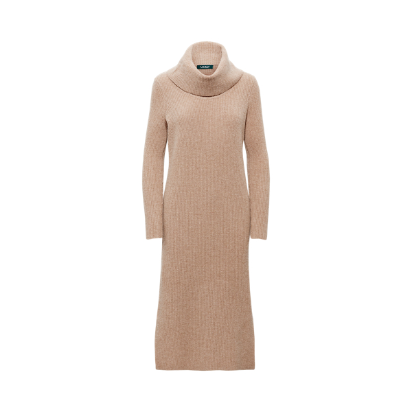 Wool-Cashmere Turtleneck Dress Lauren in 1